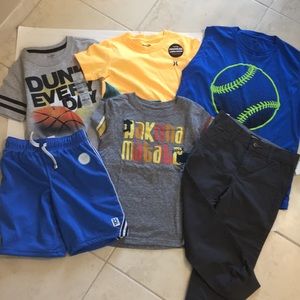 🔹NWT Boys mixed lot 6 pc Tees short & joggers 4/5
